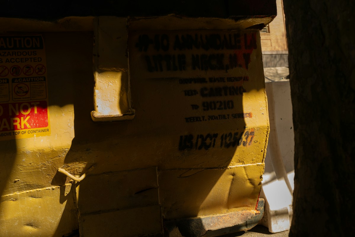 Yellow industrial skip bin, representing waste and bin hire businesses